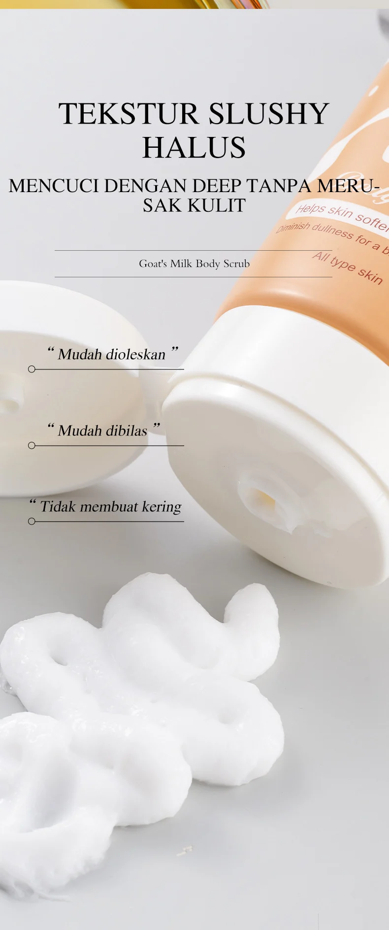 Goat's Milk Body Scrub for Soft, Smooth & Glowing Skin 9 goats milk body scrub spu948199526753 desc 9