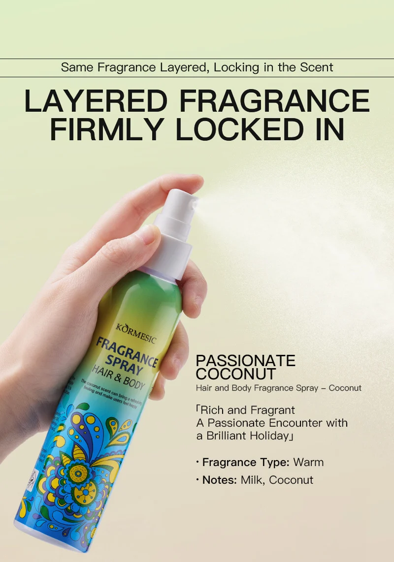 Vanilla Coconut Fragrance Mist for Hair and Body, 150ml 6 hair body fragrance mist spu867979054061 desc 6