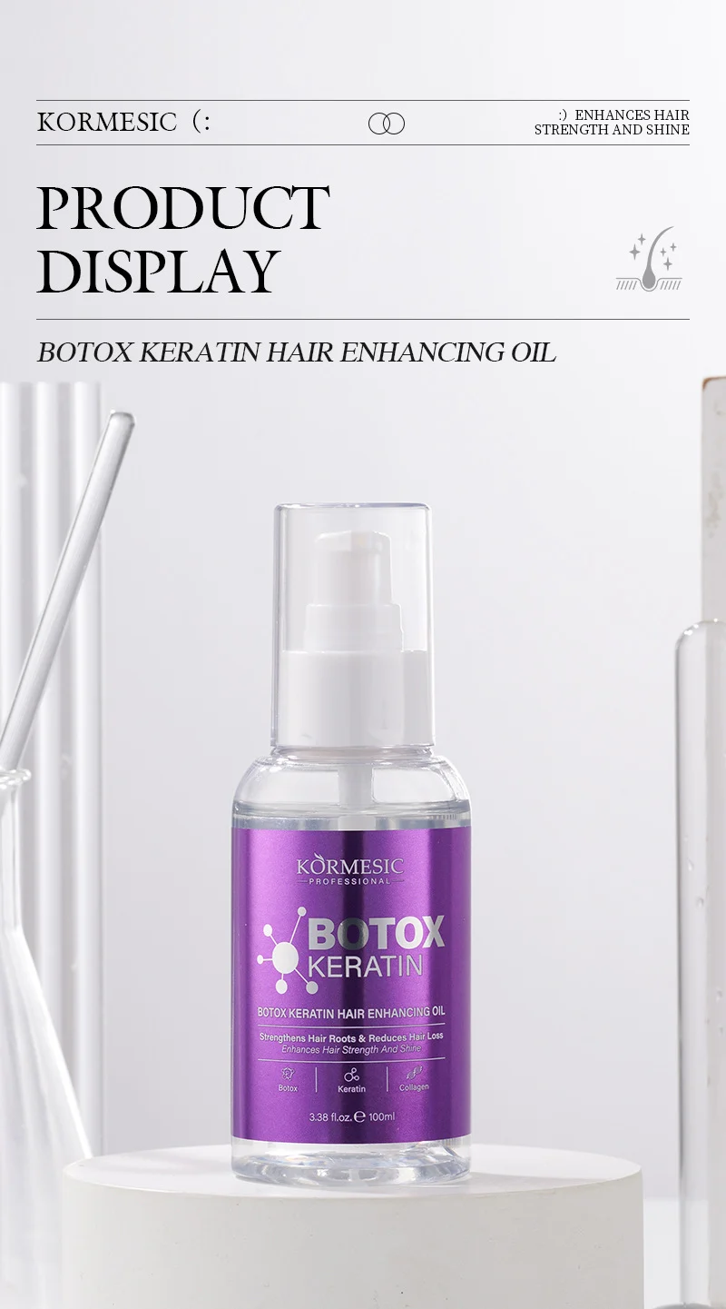 Botox Keratin Hair Enhancing Oil - Root Strengthening Formula 100ml 7 hair enhancing oil spu950647200151 desc 7