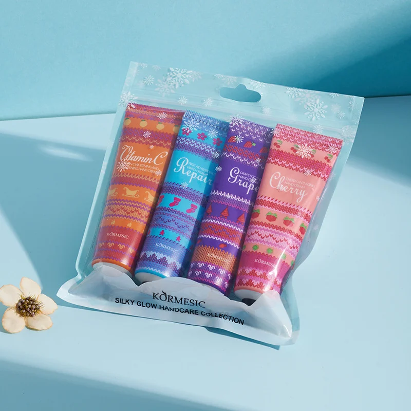 Silky Glow Hand Cream Set - 4Pcs Nourishing Hand Care Collection 10 hand cream care set spu951862492515 desc 10