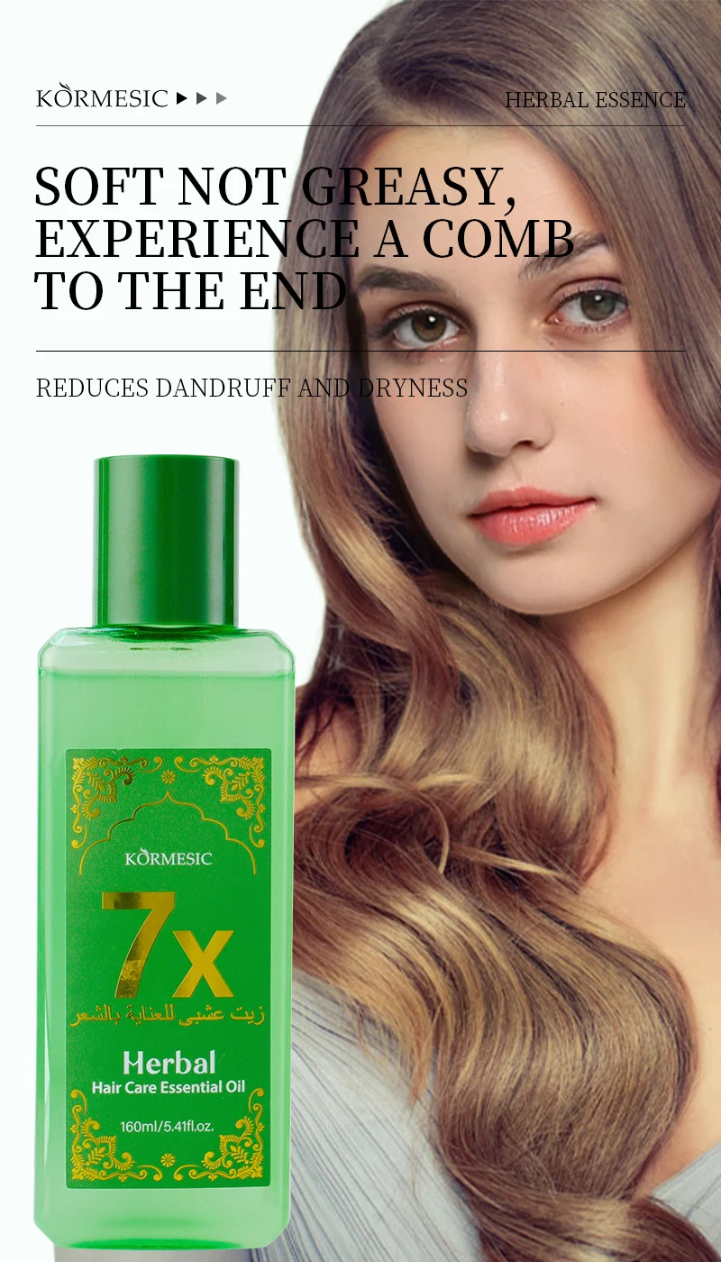 Herbal Hair Care Essential Oil - Reduces Dandruff & Nourishes Hair, 160ml 5 herbal hair care oil spu800181550381 desc 5