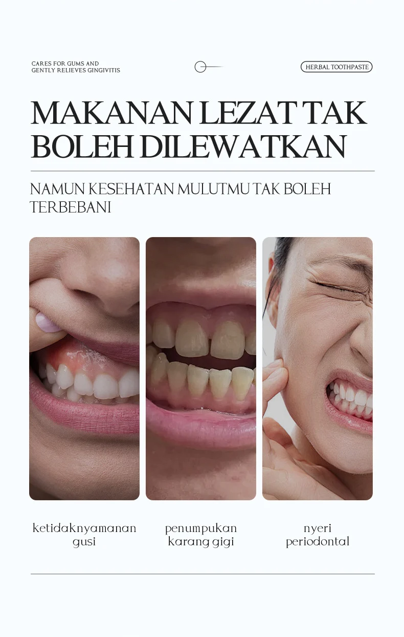 Herbal Toothpaste for Gum Care & Gingivitis Relief, 100g 2 herbal toothpaste gum care spu957276088398 desc 2