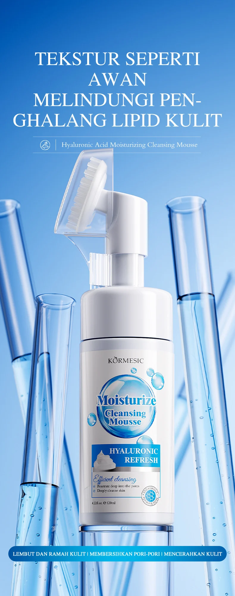 Hyaluronic Acid Moisturizing Cleansing Mousse for Deep Pore Cleaning 1 hyaluronic acid cleansing mousse spu959777132636 desc 1