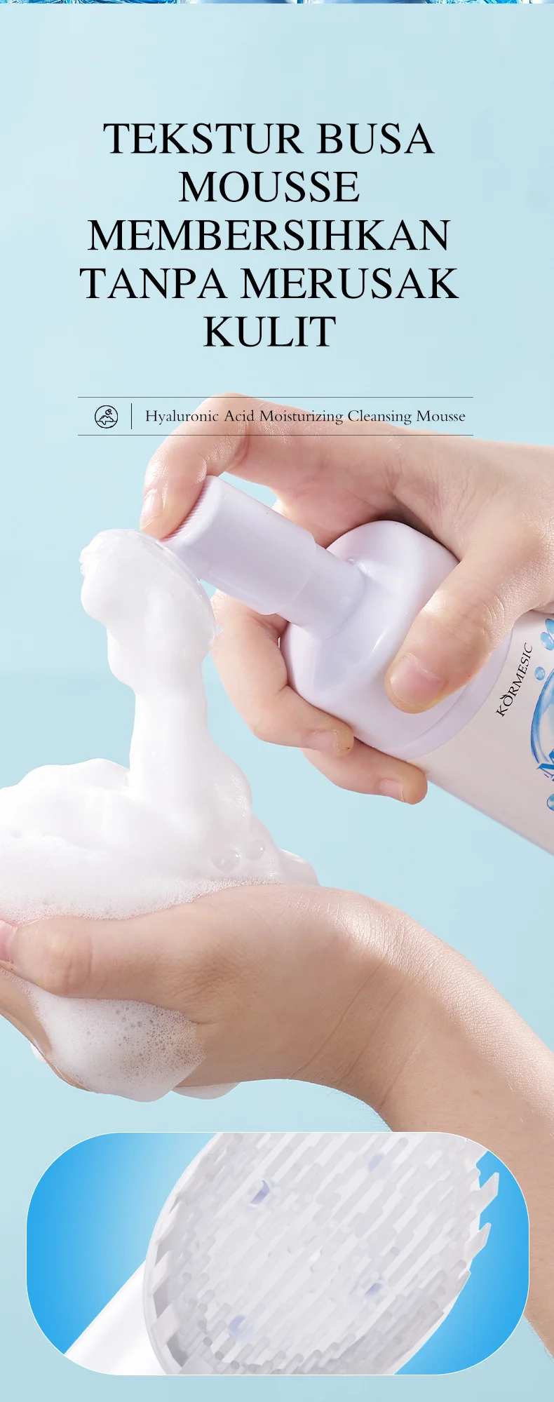 Hyaluronic Acid Moisturizing Cleansing Mousse for Deep Pore Cleaning 7 hyaluronic acid cleansing mousse spu959777132636 desc 7