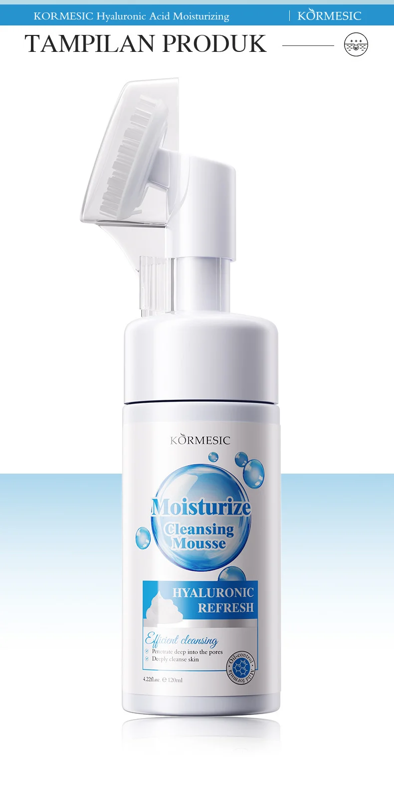 Hyaluronic Acid Moisturizing Cleansing Mousse for Deep Pore Cleaning 8 hyaluronic acid cleansing mousse spu959777132636 desc 8