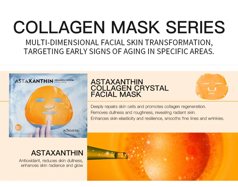 Collagen Crystal Facial Mask Set - Anti-Wrinkle & Hydrating 5-Pack 1 hyaluronic acid collagen facial mask spu753002131897 desc 1