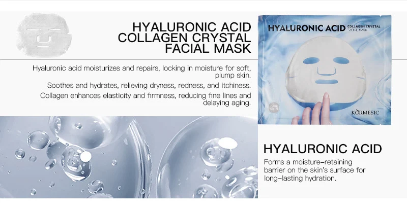 Collagen Crystal Facial Mask Set - Anti-Wrinkle & Hydrating 5-Pack 2 hyaluronic acid collagen facial mask spu753002131897 desc 2