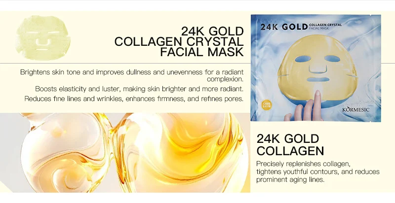 Collagen Crystal Facial Mask Set - Anti-Wrinkle & Hydrating 5-Pack 4 hyaluronic acid collagen facial mask spu753002131897 desc 4