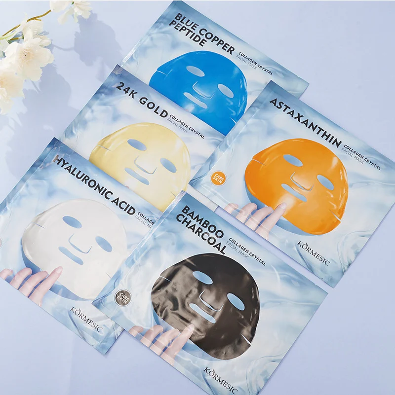 Collagen Crystal Facial Mask Set - Anti-Wrinkle & Hydrating 5-Pack 6 hyaluronic acid collagen facial mask spu753002131897 desc 6