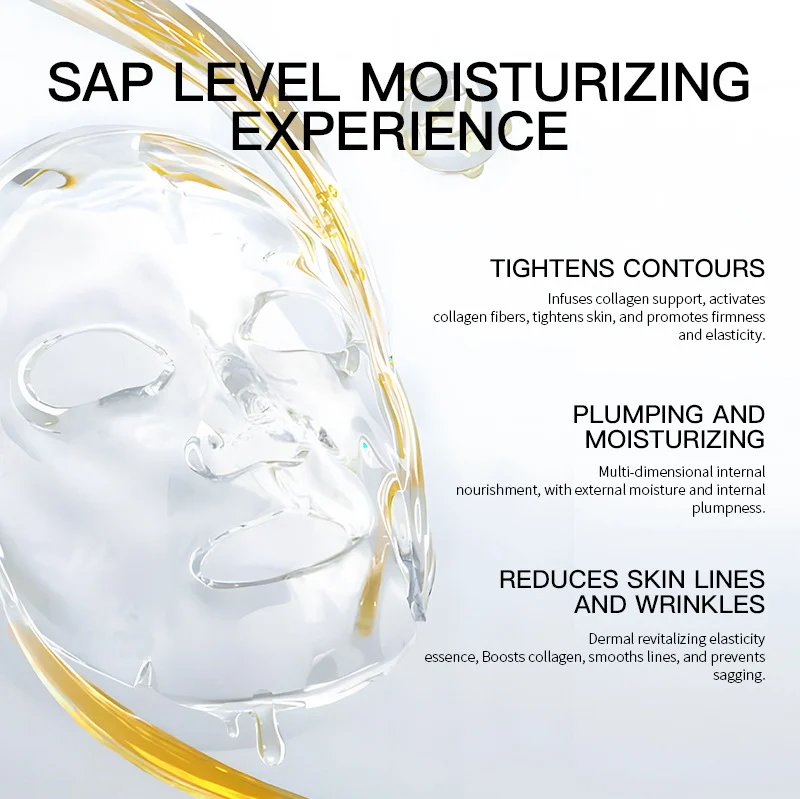Collagen Crystal Facial Mask Set - Anti-Wrinkle & Hydrating 5-Pack 7 hyaluronic acid collagen facial mask spu753002131897 desc 7