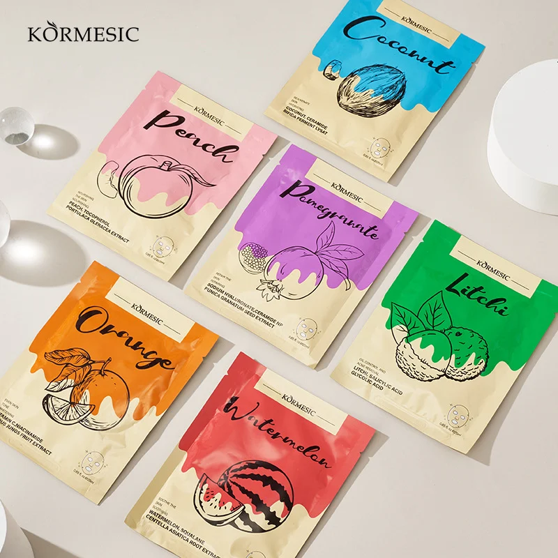 Hydrating Fruit Facial Mask Set - Watermelon, Peach & Coconut (25ml) 2 hydrating fruit facial mask spu956507567613 desc 2