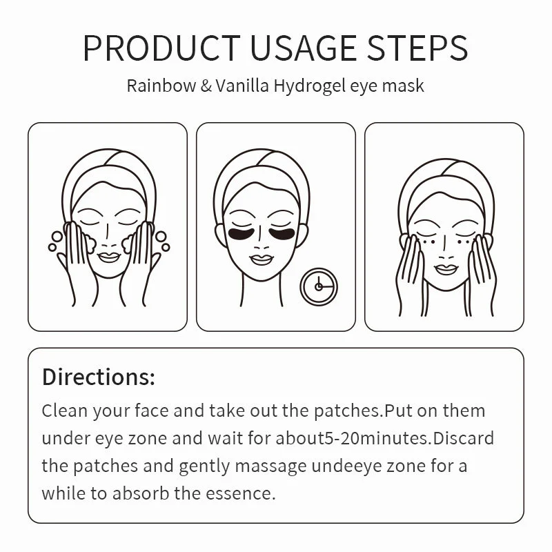 Vanilla Hydrogel Eye Mask 7.5g - Reduce Dark Circles & Puffiness 15 hydrogel eye mask spu772686075224 desc 15