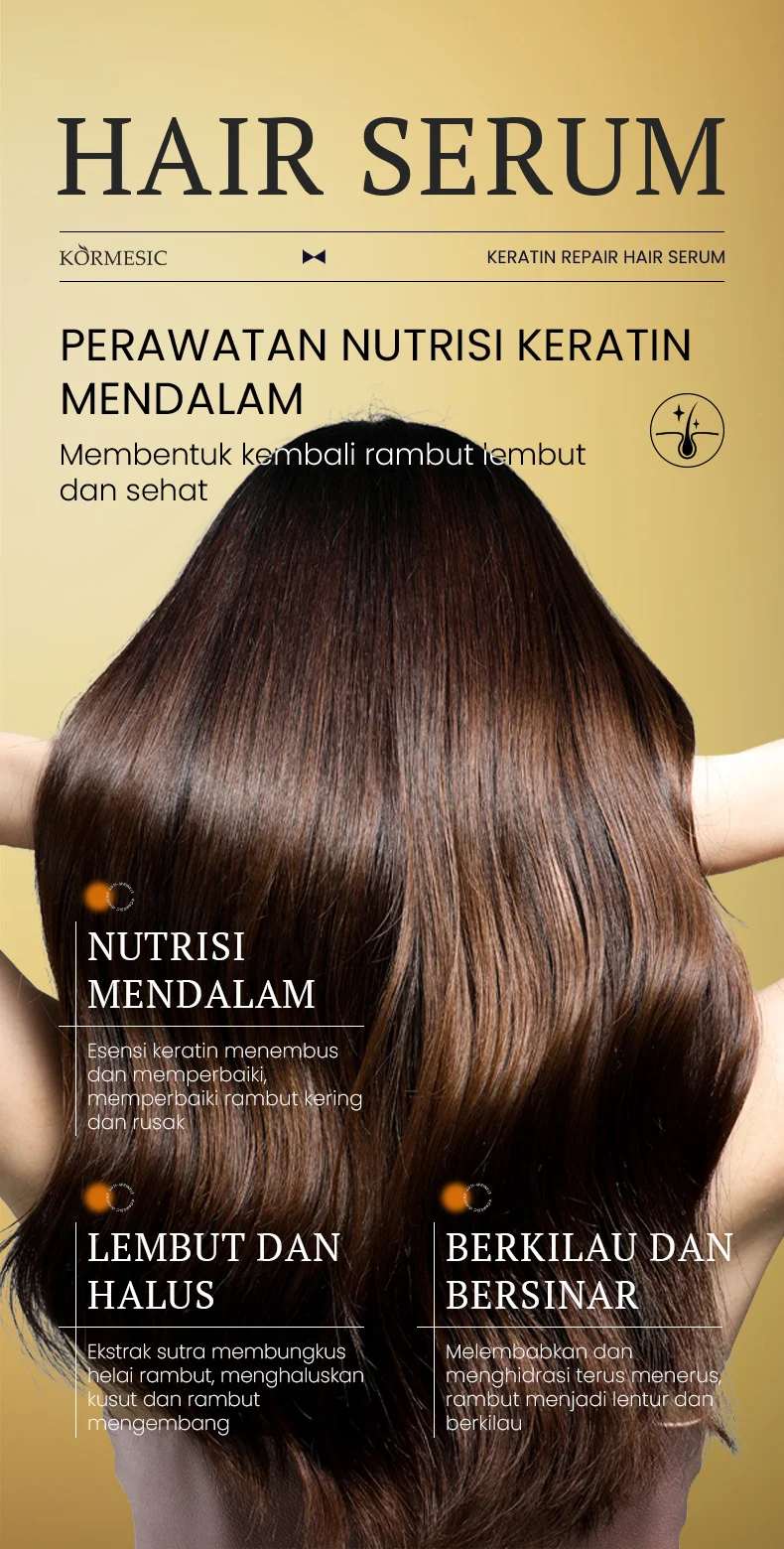 Keratin Repair Hair Serum For Tangled & Dry Hair - 120ml 5 keratin repair hair serum spu971236077565 desc 5