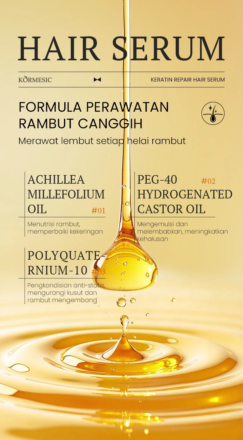 Keratin Repair Hair Serum For Tangled & Dry Hair - 120ml 7 keratin repair hair serum spu971236077565 desc 7