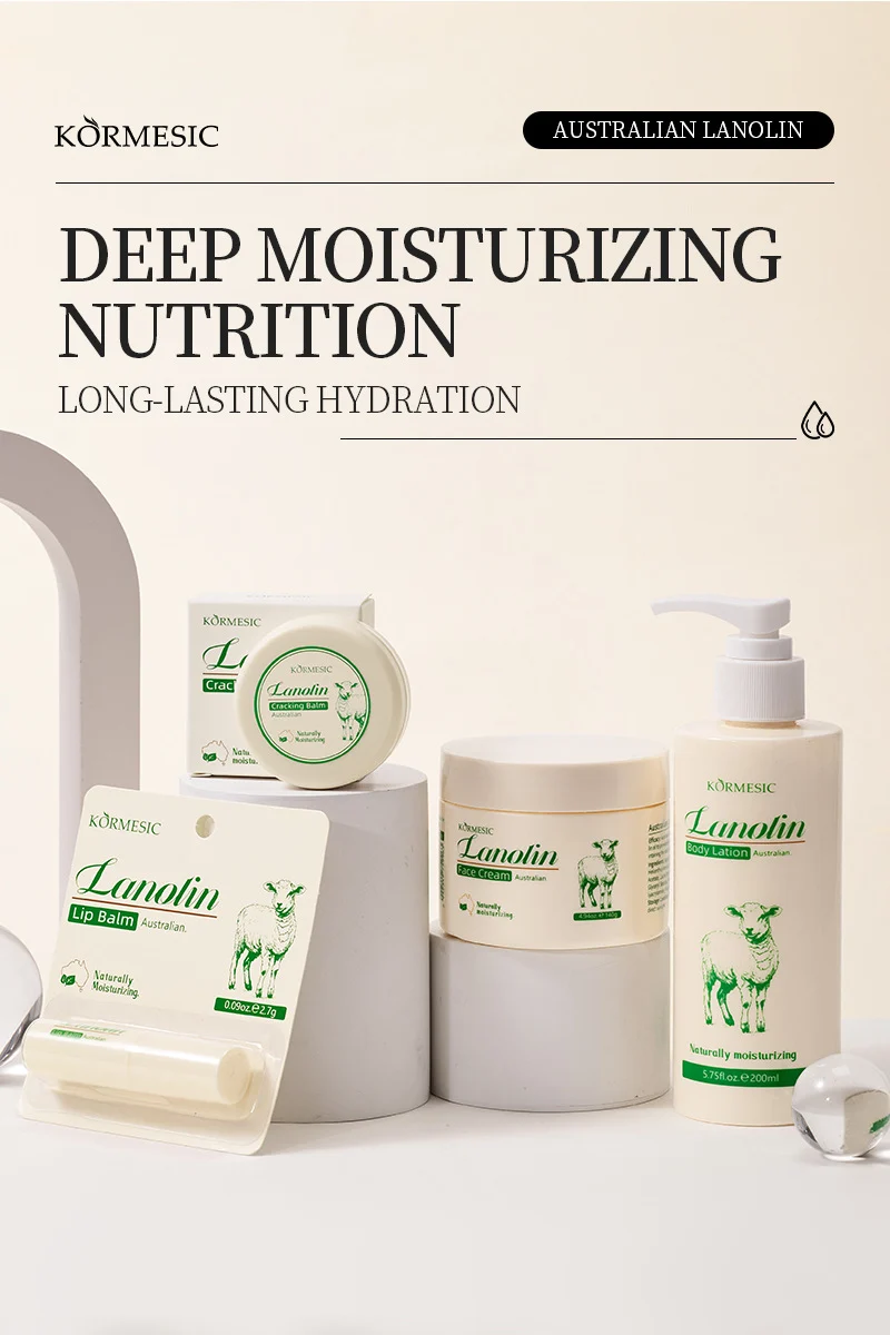 Lanolin 4-Piece Skincare Set for Face & Body - Deep Moisturizing Kit 1 lanolin skincare set spu822598438507 desc 1