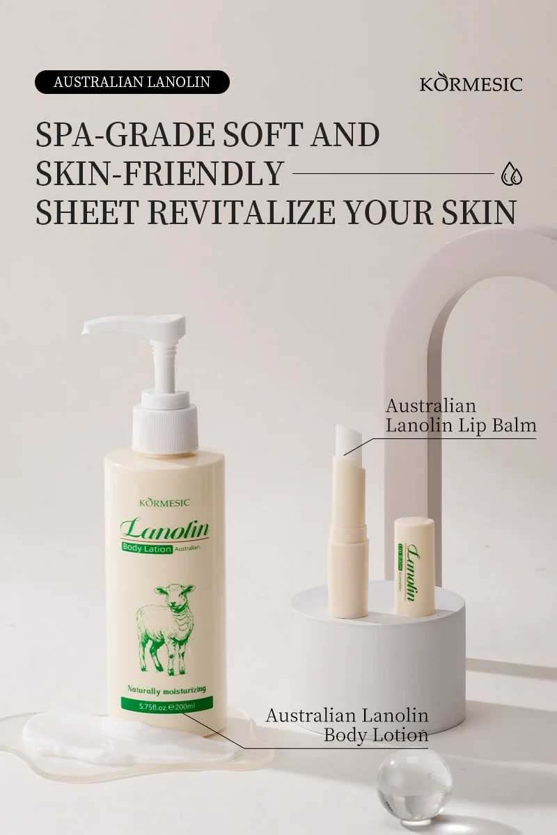 Lanolin 4-Piece Skincare Set for Face & Body - Deep Moisturizing Kit 8 lanolin skincare set spu822598438507 desc 8