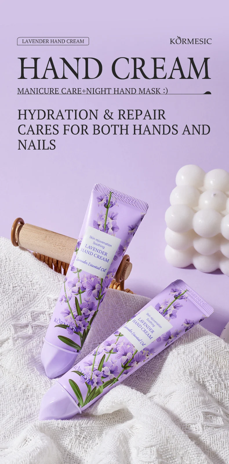 Lavender Hand Cream - Moisturizing & Non-Greasy 30g 1 lavender hand cream spu956380364321 desc 1