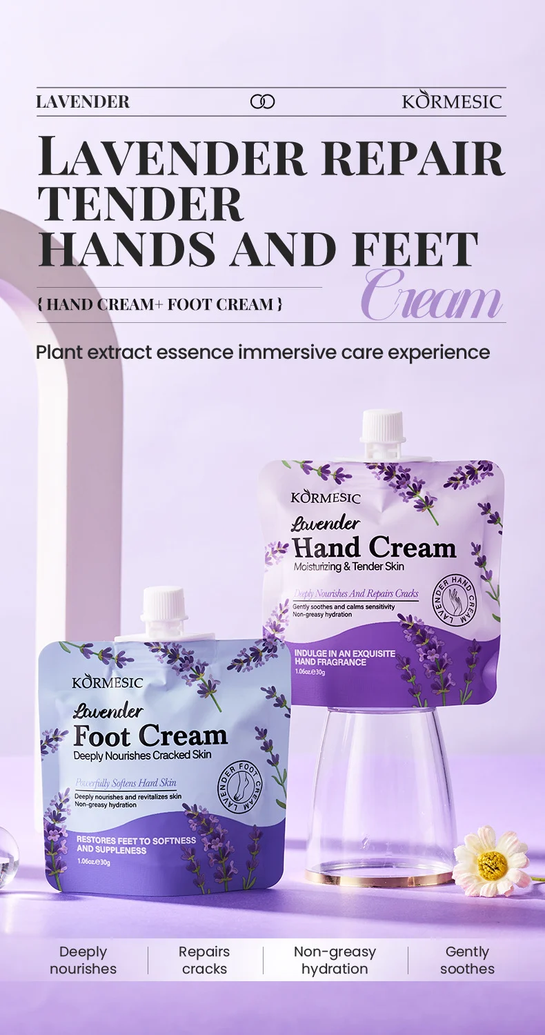 Lavender Hand and Foot Cream Set - Moisturizing & Repairing Duo 1 lavender hand foot cream spu990472136001 desc 1