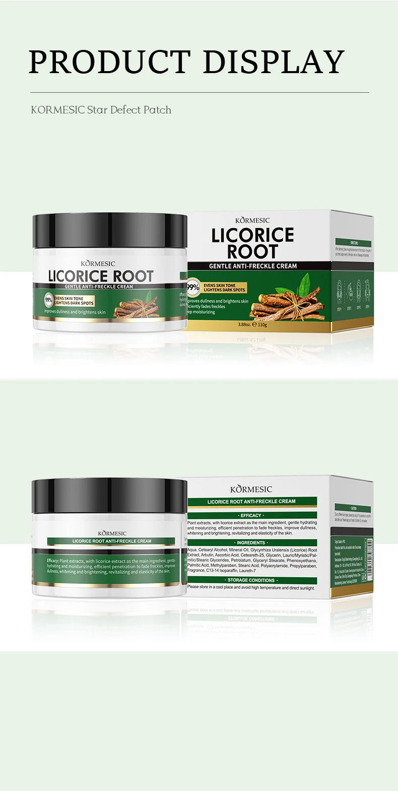 Licorice Root Anti-Freckle Cream for Brightening & Moisturizing 110g 7 licorice root anti freckle cream spu916037014087 desc 7
