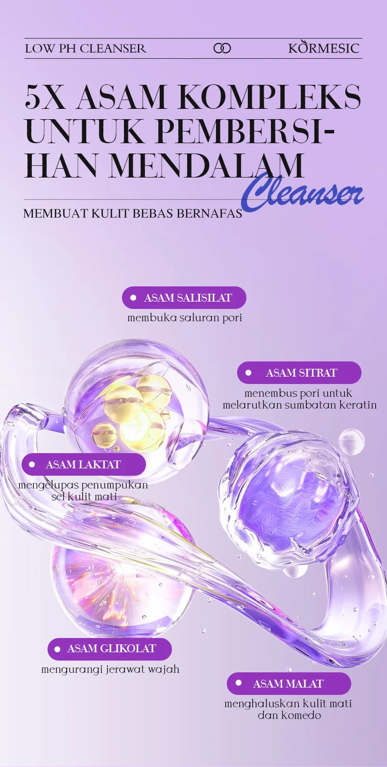 5X Complex Acid Low pH Cleanser 100g - Gentle Daily Facial Cleansing 6 low ph facial cleanser spu958536654667 desc 6