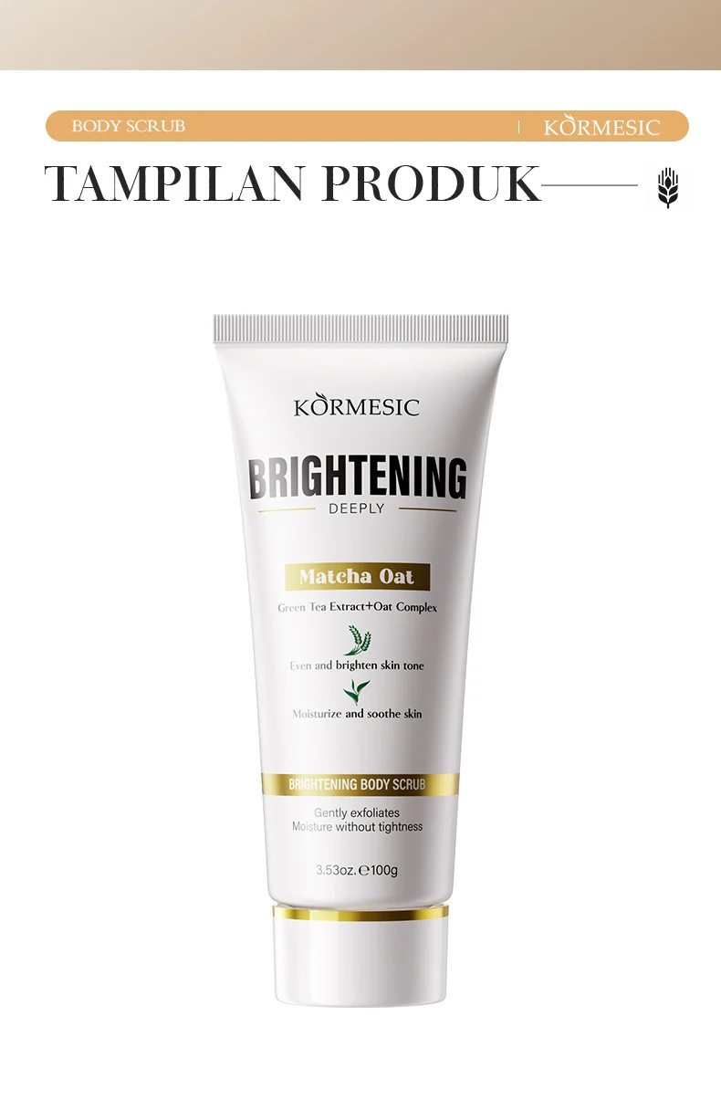 Matcha Oat Brightening Body Scrub - Gentle Exfoliation & Moisture 10 matcha oat brightening body scrub spu961105147935 desc 10