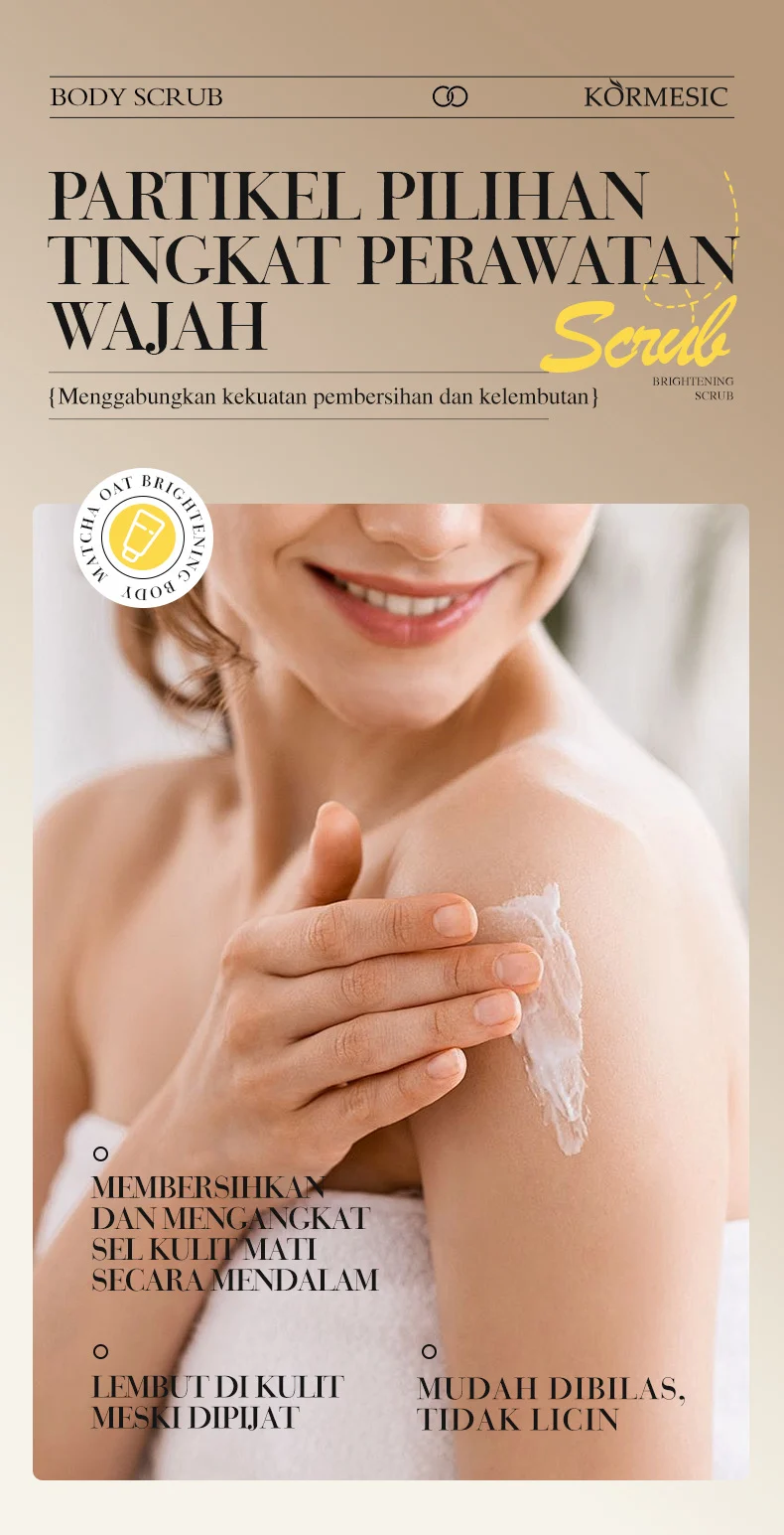 Matcha Oat Brightening Body Scrub - Gentle Exfoliation & Moisture 8 matcha oat brightening body scrub spu961105147935 desc 8