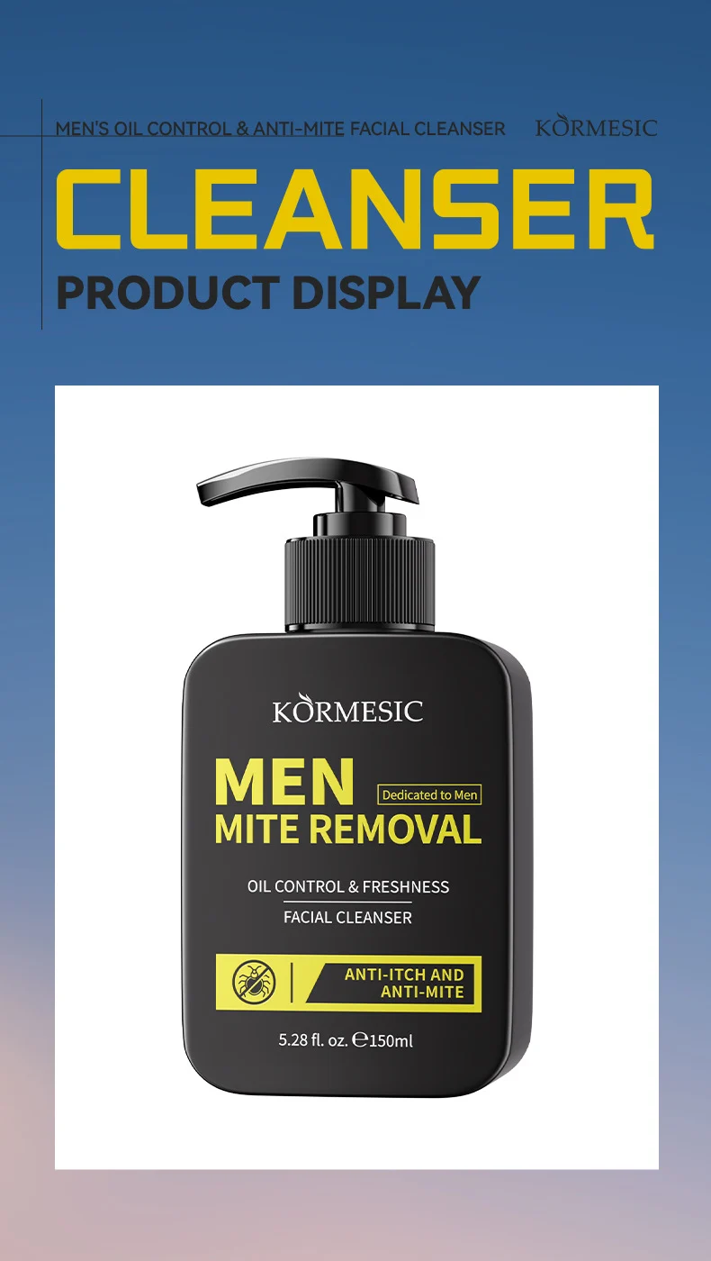 Men's Oil Control & Anti-Mite Facial Cleanser - Deep Cleansing 150ml 8 mens oil control anti mite facial cleanser spu996869415732 desc 8