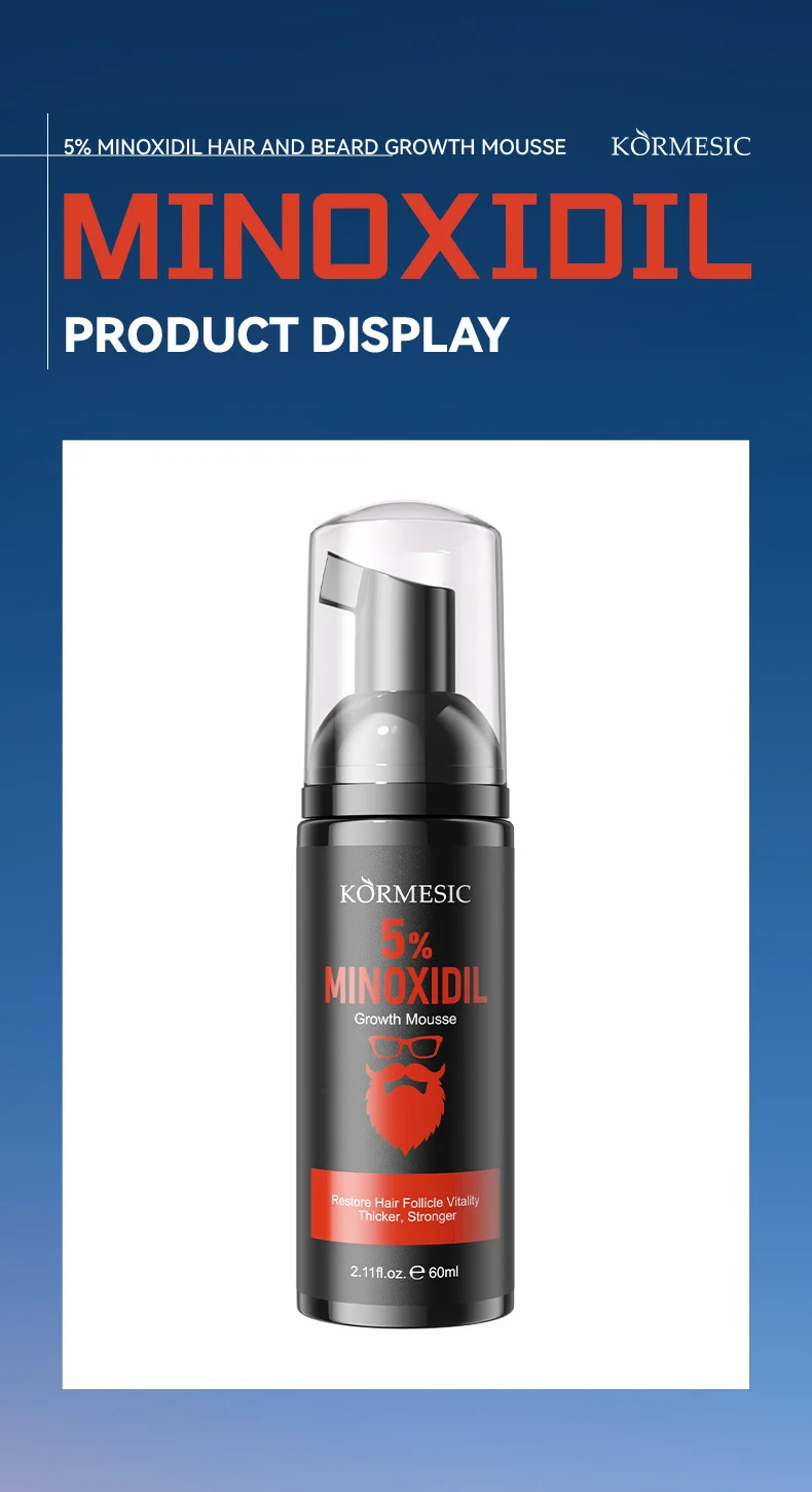 5% Minoxidil Hair & Beard Growth Mousse - 60ml for Thicker Hair 8 minoxidil hair beard growth mousse spu988344305130 desc 8