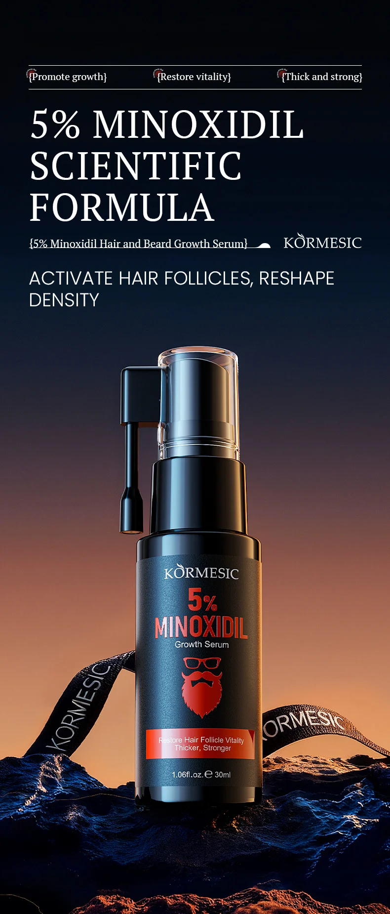 5% Minoxidil Hair Growth Serum for Hair and Beard (30ml) 1 minoxidil hair growth serum spu986518695233 desc 1