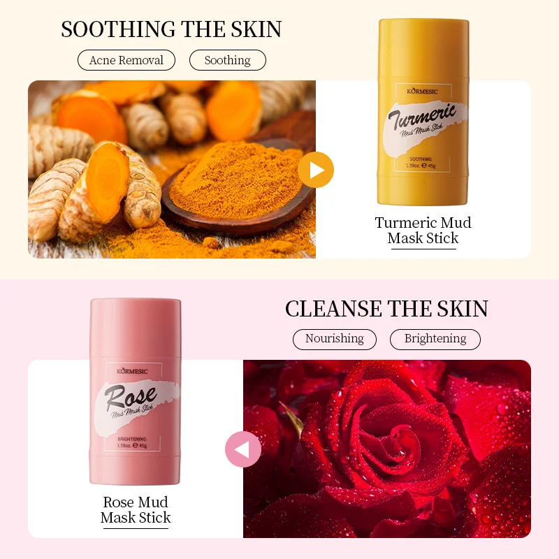 Mud Mask Stick for Deep Cleaning, Oil Control & Brightening 2 mud mask stick spu809055679995 desc 2