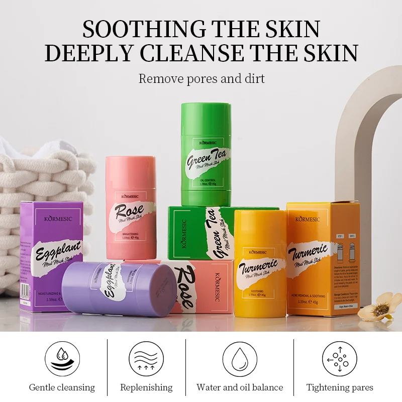 Mud Mask Stick for Deep Cleaning, Oil Control & Brightening 4 mud mask stick spu809055679995 desc 4