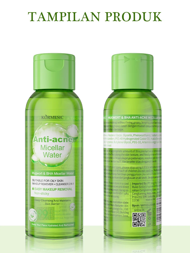 Mugwort & BHA Anti-Acne Micellar Water - 2-in-1 Cleanser for Oily Skin 8 mugwort bha micellar water spu957512974817 desc 8