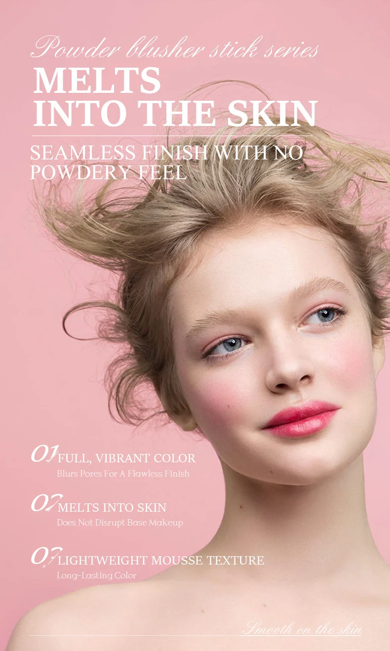Multi-Purpose Blush Stick - Long-Lasting Cream Blush 3 multi purpose blush stick spu851237561595 desc 3