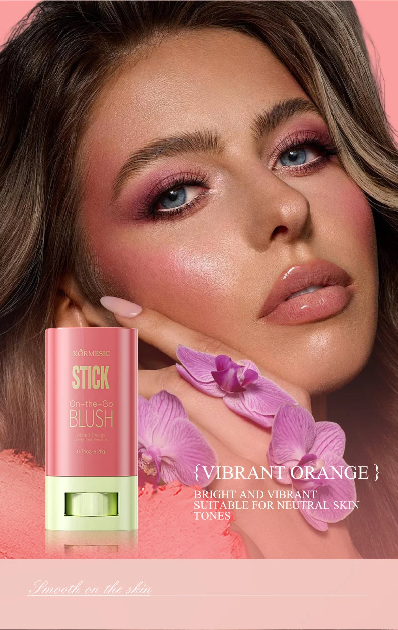 Multi-Purpose Blush Stick - Long-Lasting Cream Blush 6 multi purpose blush stick spu851237561595 desc 6