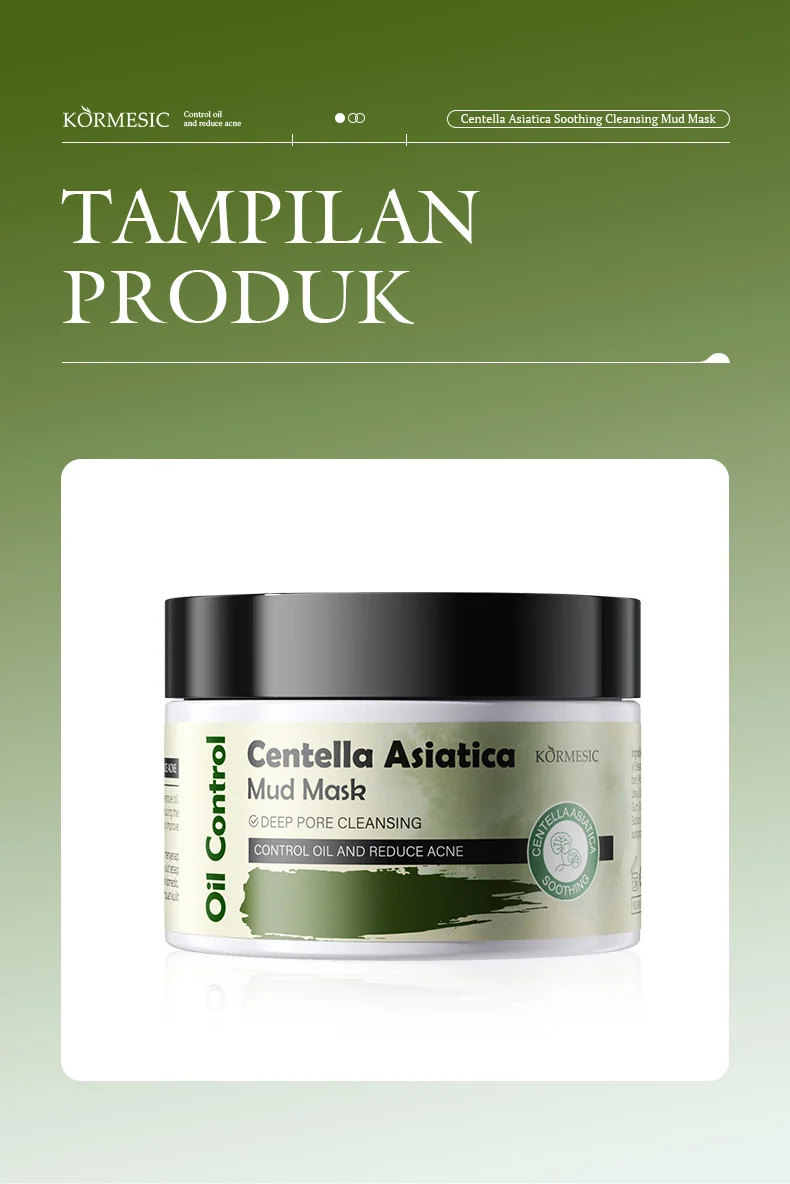 Centella Asiatica Soothing Oil Control Mud Mask - Deep Pore Cleanser 8 oil control mud mask spu980611437376 desc 8