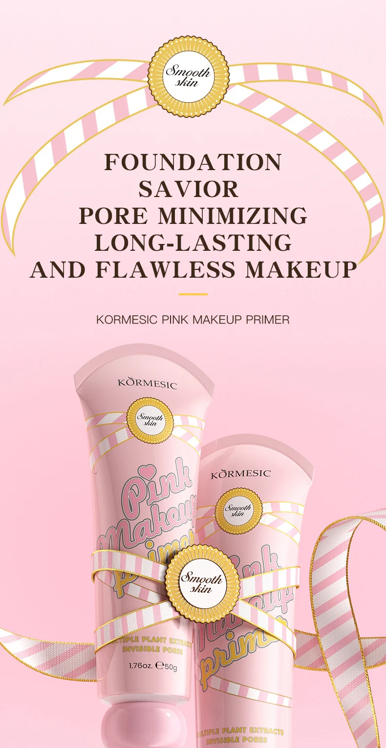 Pink Makeup Primer - Pore Minimizing & Hydrating Foundation Base 1 pink makeup primer spu816547151259 desc 1