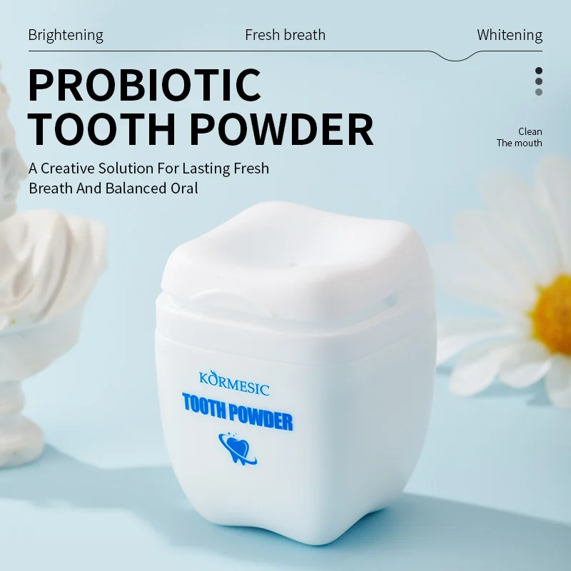 Probiotic Tooth Powder for Whitening & Fresh Breath - 50g 1 probiotic tooth powder spu809768355956 desc 1