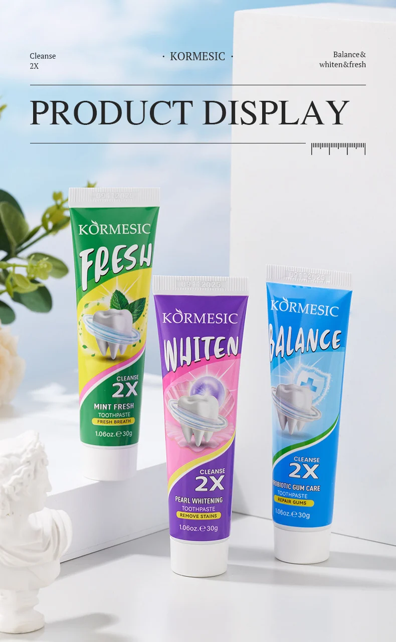 Mint, Pearl & Probiotic Toothpaste Set for Gum Care & Whitening 10 probiotic toothpaste set spu993980949499 desc 10