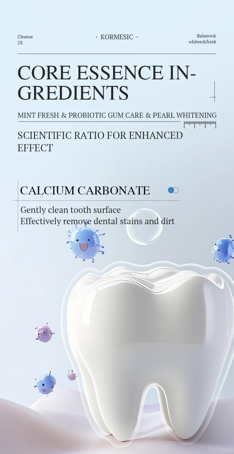Mint, Pearl & Probiotic Toothpaste Set for Gum Care & Whitening 4 probiotic toothpaste set spu993980949499 desc 4