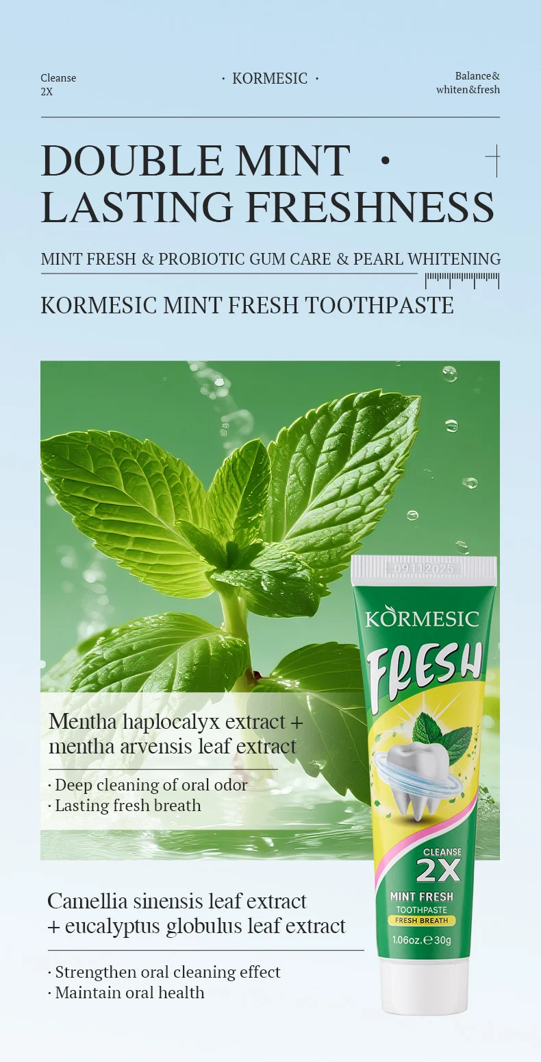 Mint, Pearl & Probiotic Toothpaste Set for Gum Care & Whitening 5 probiotic toothpaste set spu993980949499 desc 5
