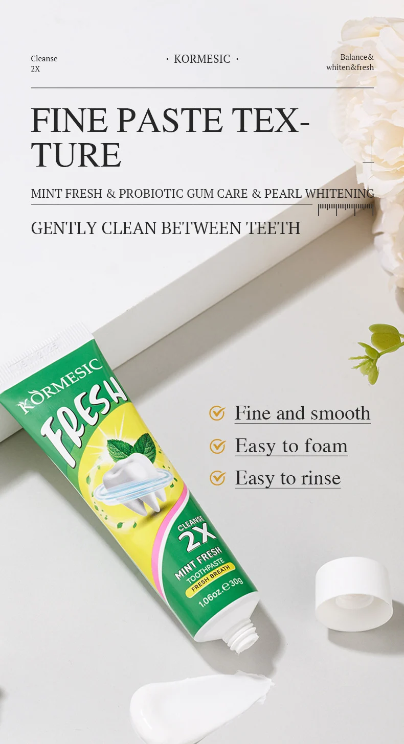 Mint, Pearl & Probiotic Toothpaste Set for Gum Care & Whitening 8 probiotic toothpaste set spu993980949499 desc 8