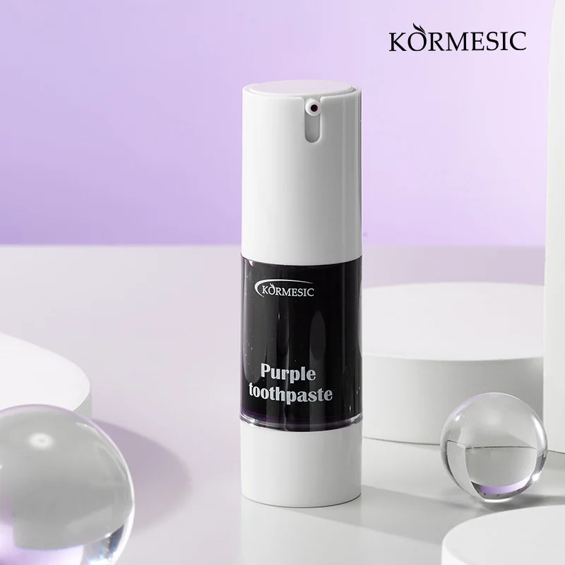 Purple Whitening Toothpaste for Bright Teeth & Fresh Breath - 30ml 2 purple whitening toothpaste spu807890183345 desc 2