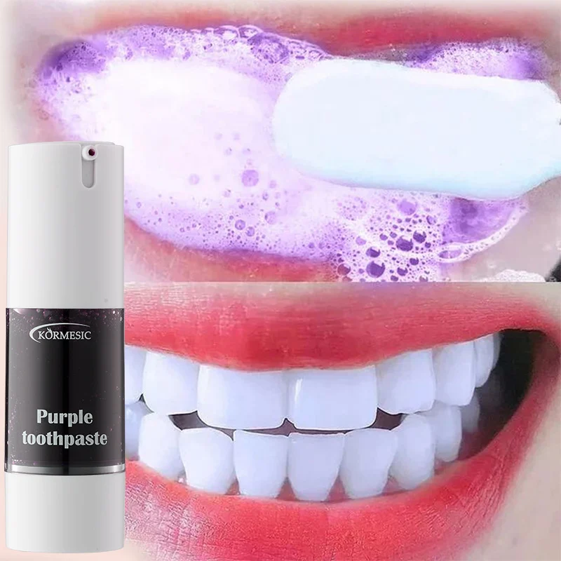 Purple Whitening Toothpaste for Bright Teeth & Fresh Breath - 30ml 7 purple whitening toothpaste spu807890183345 desc 7
