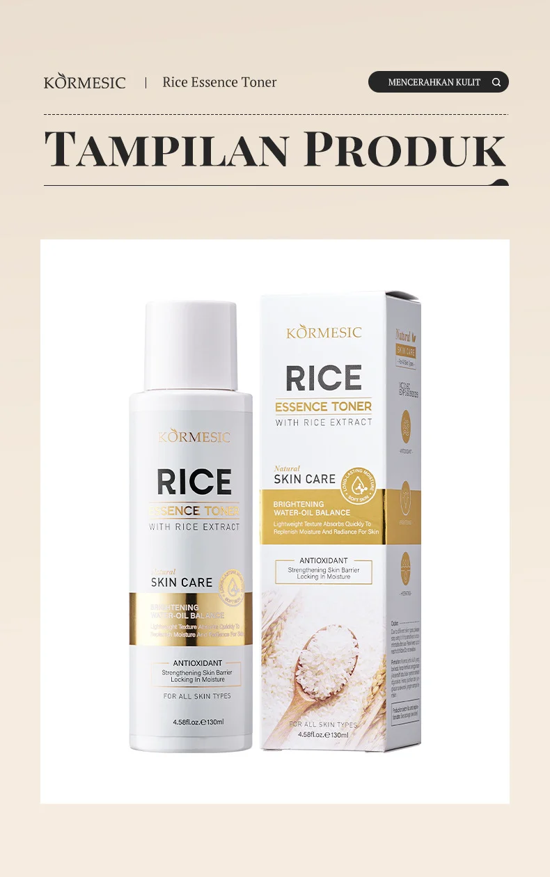 Rice Essence Toner for Hydration, Brightening & Antioxidant Protection 130ml 8 rice essence toner spu983378468097 desc 8