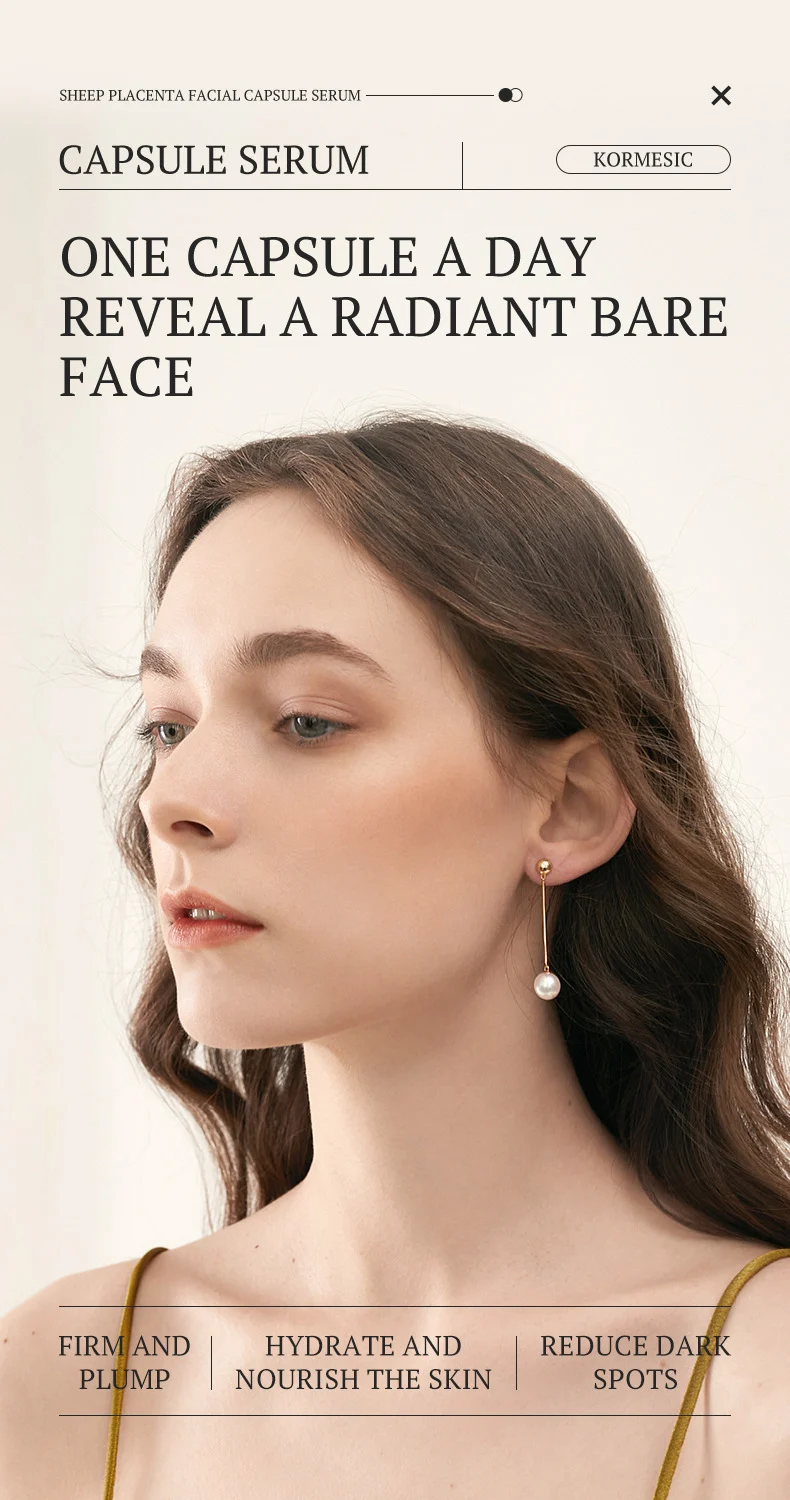 Sheep Placenta Facial Capsule Serum for Hydration, Firming & Brightening 3 sheep placenta capsule serum spu891911300390 desc 3