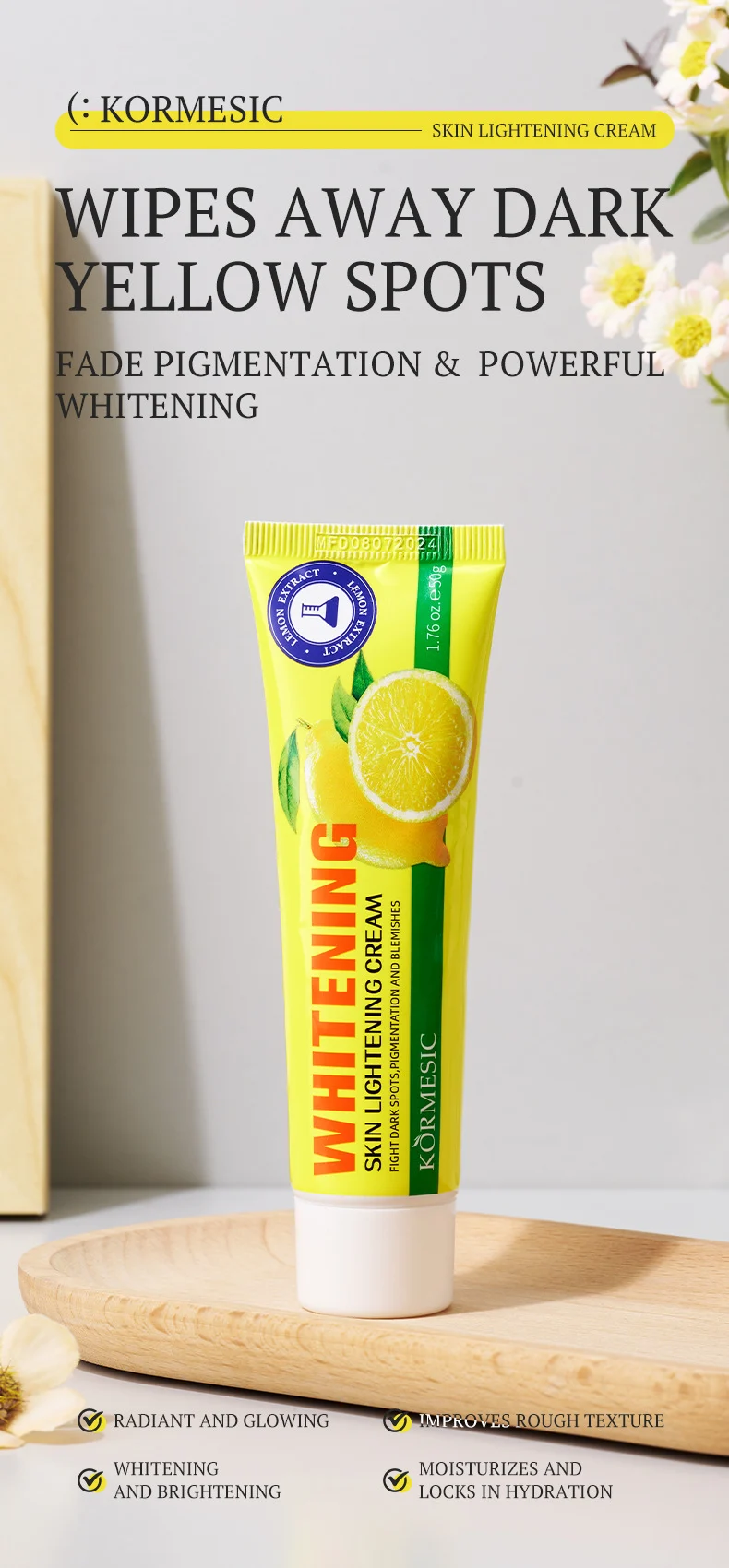 Skin Lightening Cream for Dark Spots & Hydration - 50g 1 skin lightening body cream spu745072699017 desc 1