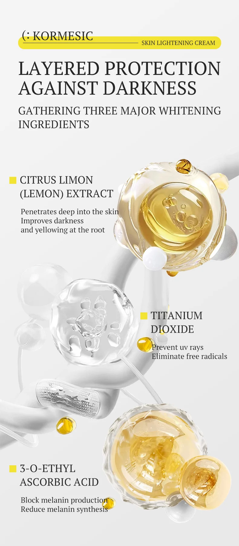 Skin Lightening Cream for Dark Spots & Hydration - 50g 2 skin lightening body cream spu745072699017 desc 2