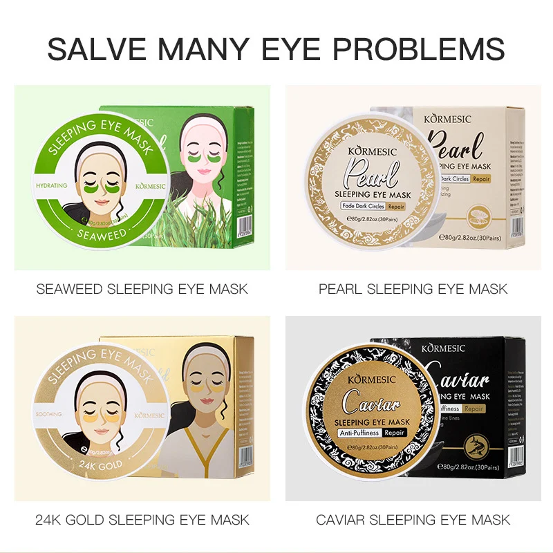 Sleeping Eye Masks for Dark Circles, Puffiness & Fine Lines - Hydrating Overnight Treatment (30 Pairs) 3 sleeping eye mask hydrating spu957042918044 desc 3