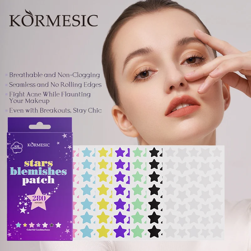 Okay, So I Tried Those Viral Star Acne Patches. Here’s My *Actually* Honest Take. 2 Close-up of star acne patch applied on skin