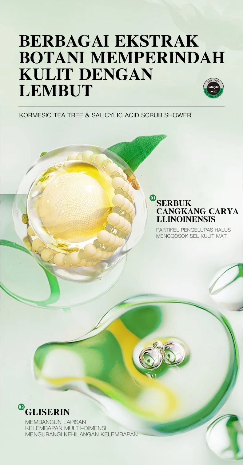 Tea Tree & Salicylic Acid Scrub Shower Gel - Deep Moisturizing & Pore Cleansing 5 tea tree salicylic acid scrub shower gel spu949006724606 desc 5